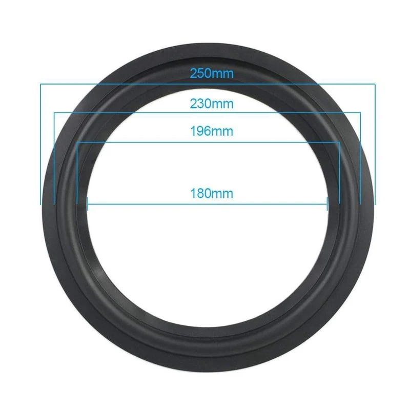 AIYIMA 2Pcs Audio Lautsprecher Gummi Surround 4/5 / 6.5 / 8/10 Zoll Lautsprecher Gummi Fold Edge Lautsprecher Ersatzteile Zubehör