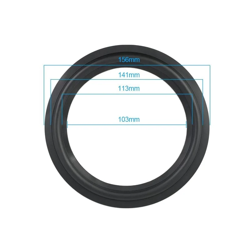 AIYIMA 2Pcs Audio Lautsprecher Gummi Surround 4/5 / 6.5 / 8/10 Zoll Lautsprecher Gummi Fold Edge Lautsprecher Ersatzteile Zubehör