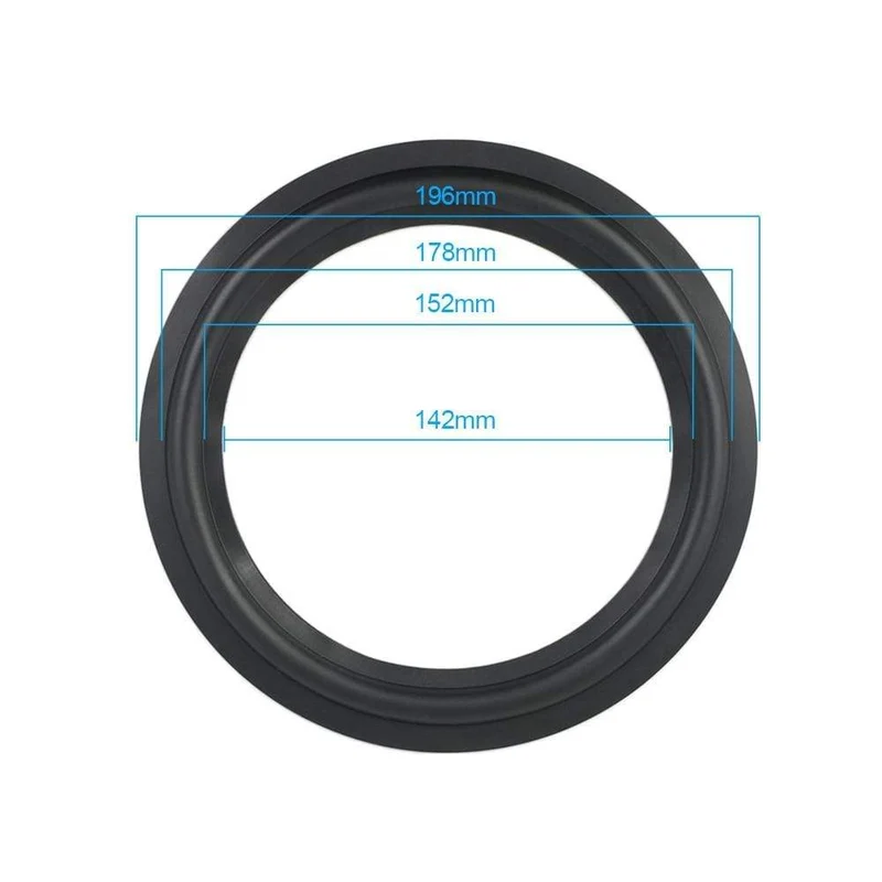 AIYIMA 2Pcs Audio Lautsprecher Gummi Surround 4/5 / 6.5 / 8/10 Zoll Lautsprecher Gummi Fold Edge Lautsprecher Ersatzteile Zubehör