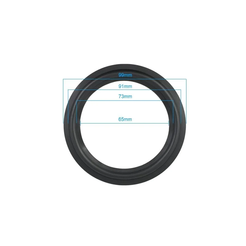 AIYIMA 2Pcs Audio Lautsprecher Gummi Surround 4/5 / 6.5 / 8/10 Zoll Lautsprecher Gummi Fold Edge Lautsprecher Ersatzteile Zubehör