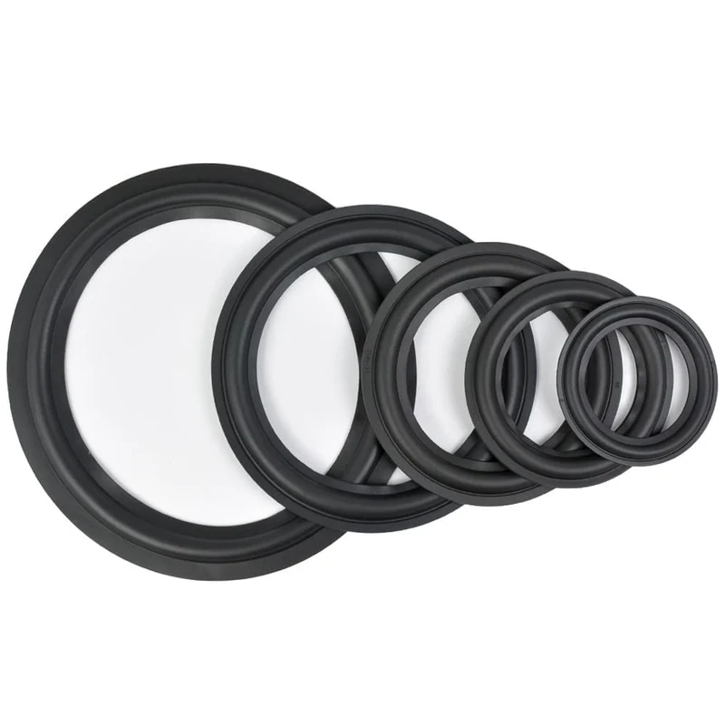 AIYIMA 2Pcs Audio Lautsprecher Gummi Surround 4/5 / 6.5 / 8/10 Zoll Lautsprecher Gummi Fold Edge Lautsprecher Ersatzteile Zubehör