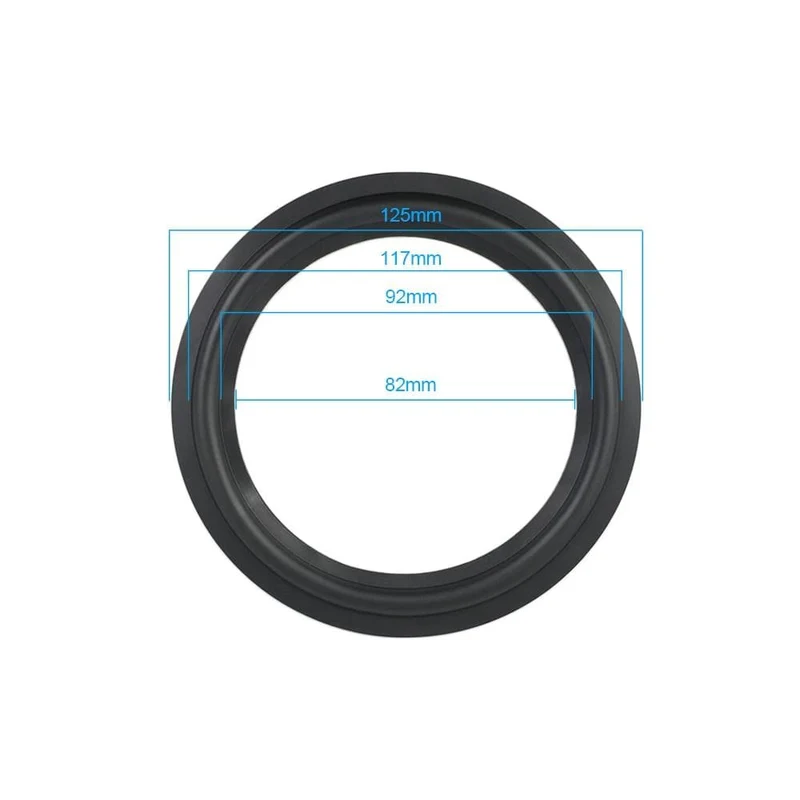 AIYIMA 2Pcs Audio Lautsprecher Gummi Surround 4/5 / 6.5 / 8/10 Zoll Lautsprecher Gummi Fold Edge Lautsprecher Ersatzteile Zubehör