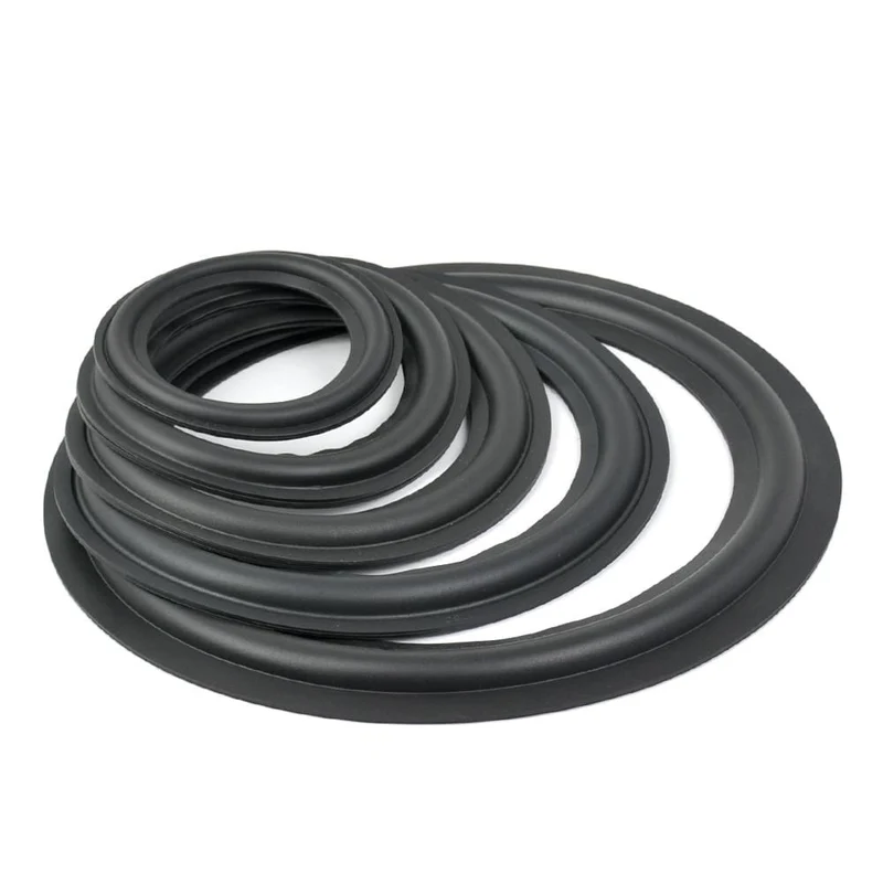 AIYIMA 2Pcs Audio Lautsprecher Gummi Surround 4/5 / 6.5 / 8/10 Zoll Lautsprecher Gummi Fold Edge Lautsprecher Ersatzteile Zubehör