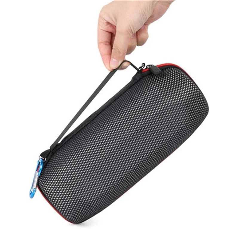 ZOPRORE EVA Hard Carrying Travel Case für JBL Charge 5 Charge5 Wasserdichter kabelloser Bluetooth-Lautsprecher (Schwarz + Gitter)