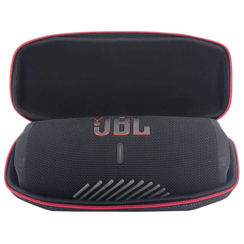ZOPRORE EVA Hard Carrying Travel Case für JBL Charge 5 Charge5 Wasserdichter kabelloser Bluetooth-Lautsprecher (Schwarz + Gitter)