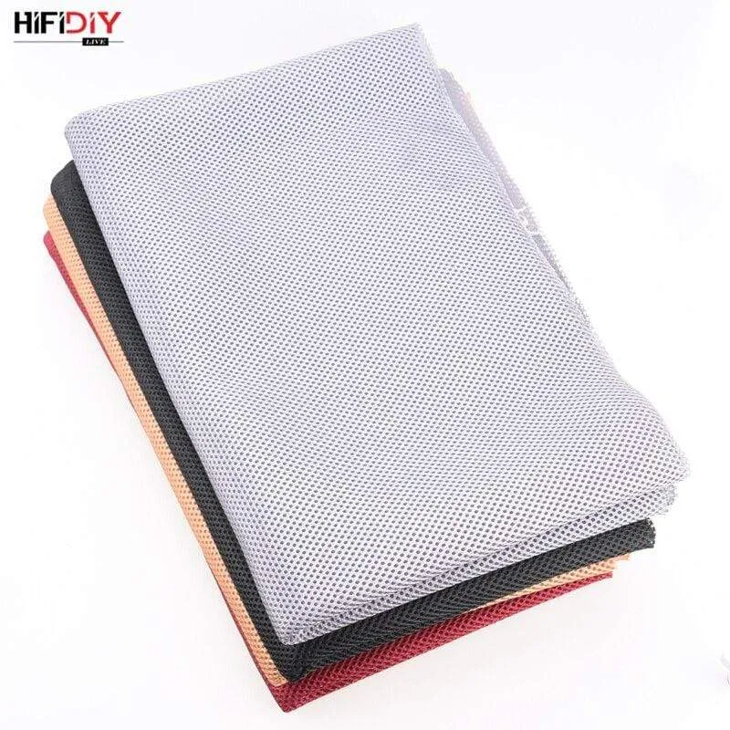 HIFIDIY LIVE Lautsprecher Grill Tuch Stereo Stoff Gille Mesh Tuch Lautsprecher Schutz Zubehör Weiß Braun Silber Schwarz 1.5*0.5