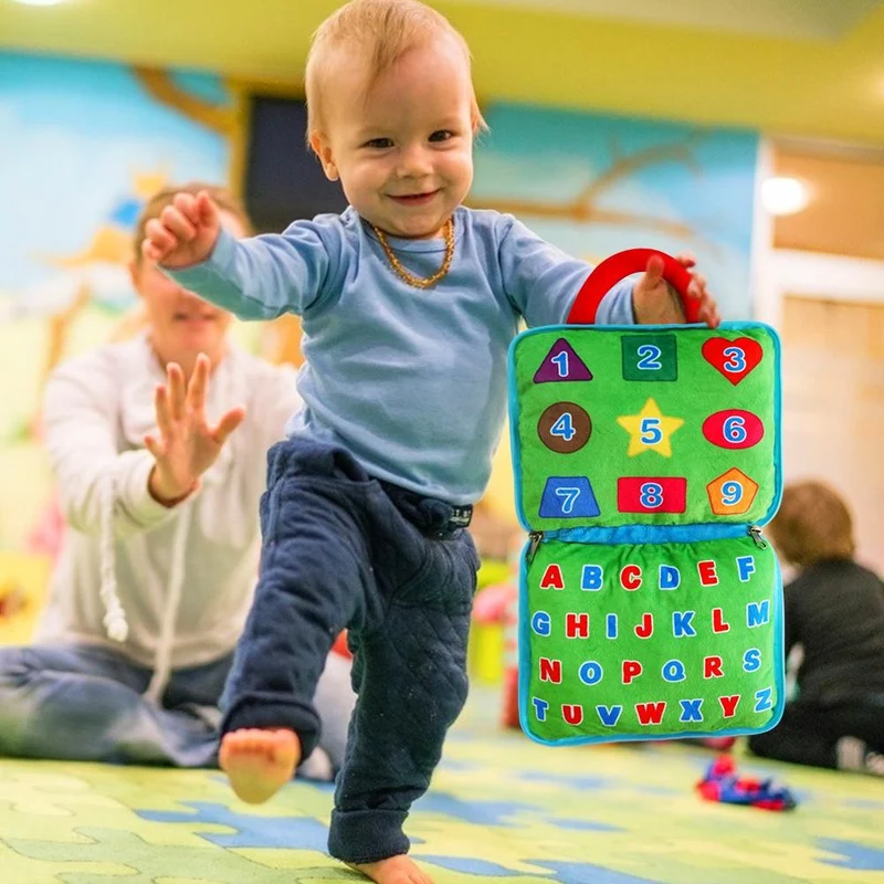 Sensorisches Schnallen-Kissenspielzeug für Kinder, Beschäftigte Tasche zum Erlernen der Feinmotorik Problemlösung, pädagogisches Montessori-Spielzeug