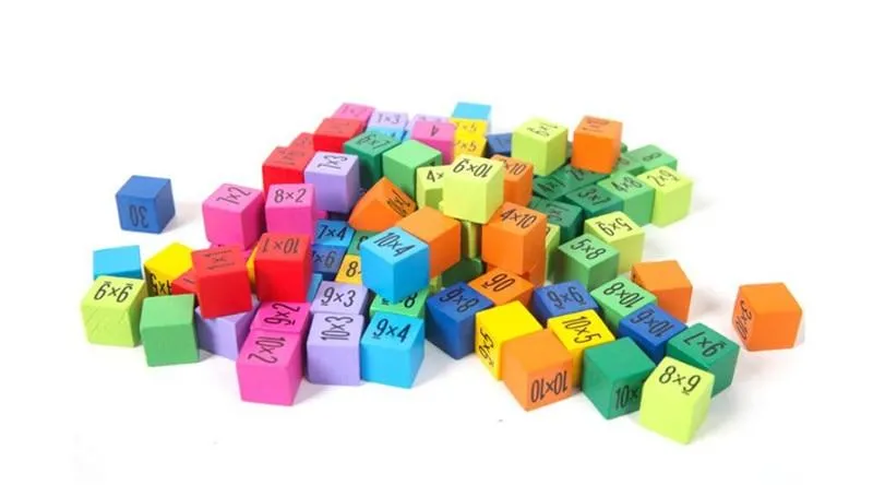 1Set Holz Montessori Hundred Board Math 1 bis 100 fortlaufende Zahlen zählen Spielzeug Montessori Pädagogisches Holzspielzeug für Kinder