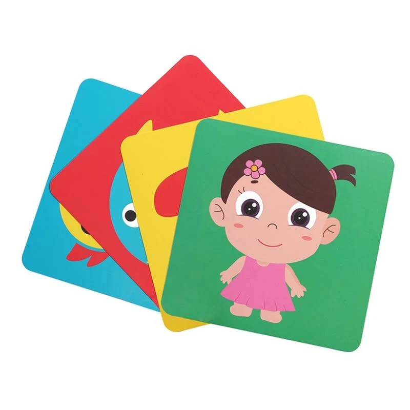 Montessori Baby Visuelle Stimulationskarte Spielzeug Schwarz Weiß Flash-Karten Hoher Kontrast Visuelle Stimulation Lernen