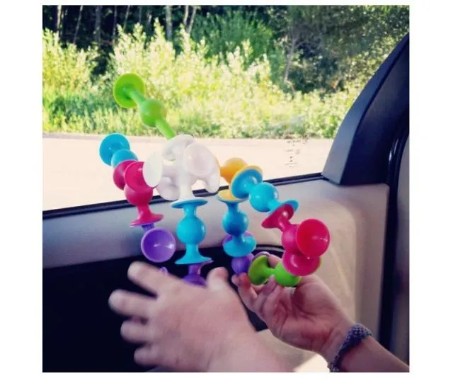 Vliesbeutelpackung Bösewicht Form Zusammengebauter Sauger Saugnapf Pädagogischer Baustein Spielzeug Mädchen & Junge Kinder Geschenke Spaß Spiel