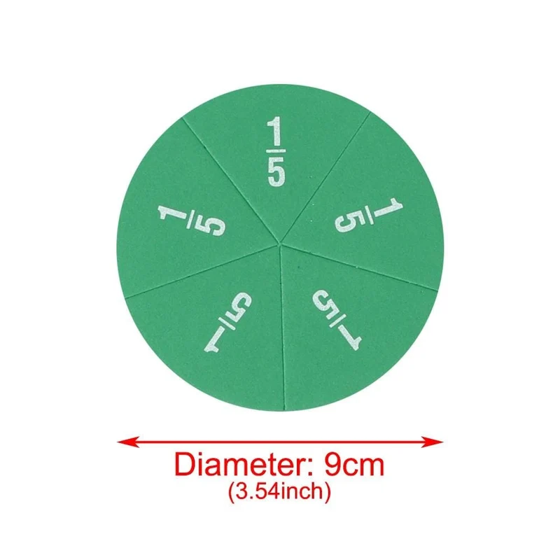 51Pcs EVA Runde Förmigen Fraktionen Instrument Montessori Mathematik Pädagogisches Spielzeug Mathematik Lernen Werkzeug Student Lehre Geschenke