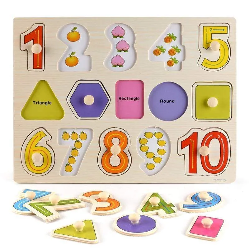 3D-Puzzles aus Holz, Lernspielzeug für Kinder, Alphabet, Tier, Obst, Transport, Gemüse, Form, frühes Lernspielzeug für Babys