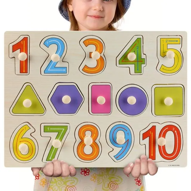 3D-Puzzles aus Holz, Lernspielzeug für Kinder, Alphabet, Tier, Obst, Transport, Gemüse, Form, frühes Lernspielzeug für Babys