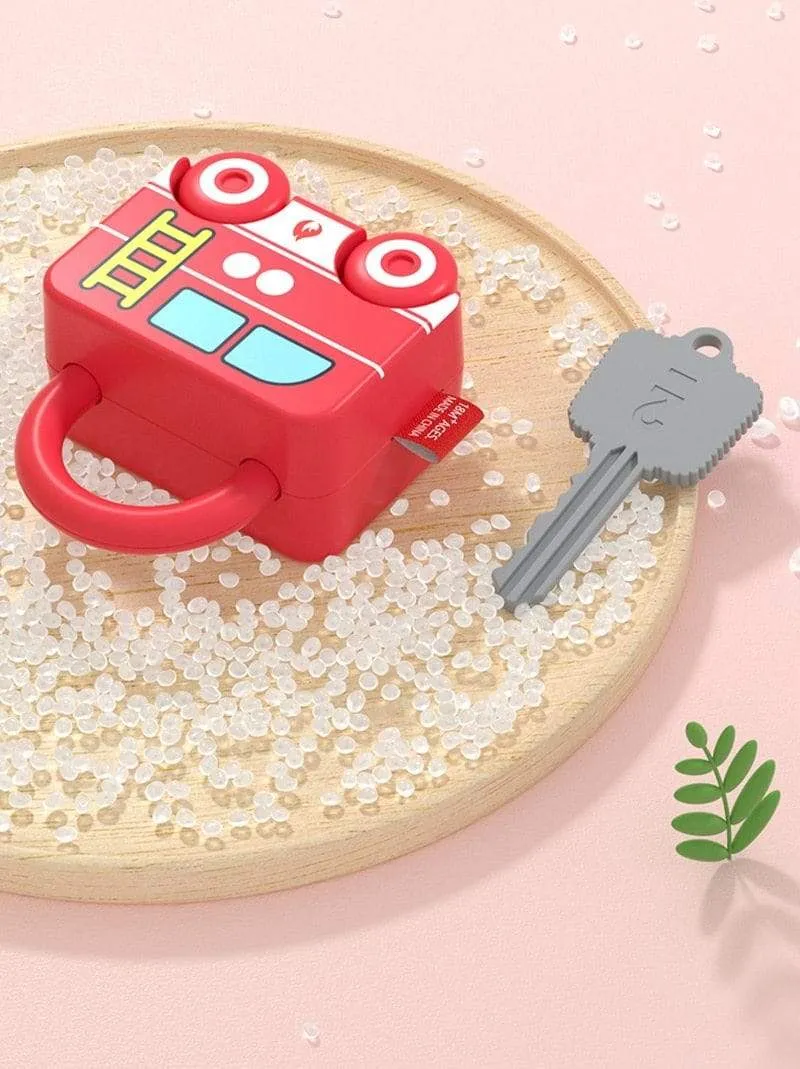 Kinder lernen Schlösser mit Schlüsseln Pädagogische Vorschulzahlen Zuordnen und Zählen Montessori Auto Spielzeug Lehrmittel Spielzeug Spiele