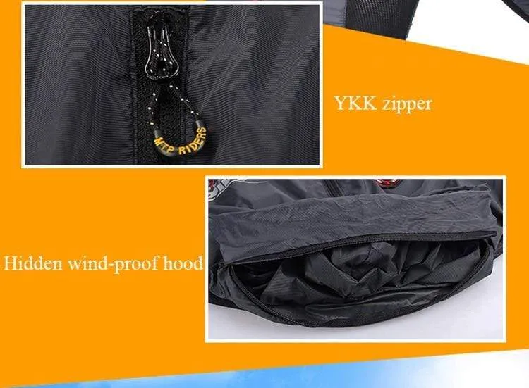 Ultraleichte Kapuzen Fahrradjacke Fahrrad Winddichter Mantel Rennrad MTB Radfahren Windmantel Langarm Kleidung Schnell trocknend Dünne Jacken