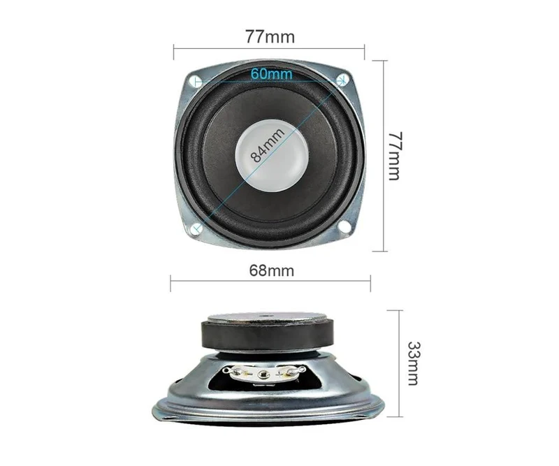 AIYIMA 2 Stücke 3 Zoll 4Ohm 5W Tragbarer Hochtöner Lautsprecher Treiber DIY Für Mini Altavoz PC Stereo Bluetooth Lautsprecher Heimkino-System