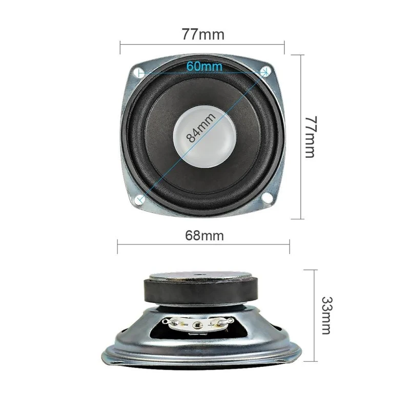 AIYIMA 2 Stücke 3 Zoll 4Ohm 5W Tragbarer Hochtöner Lautsprecher Treiber DIY Für Mini Altavoz PC Stereo Bluetooth Lautsprecher Heimkino-System
