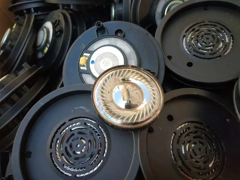Fantastischer HiFi-Sound, DIY-50-mm-Lautsprecher, 50-Ohm-Titan-Treiber, inklusive Frontabdeckung