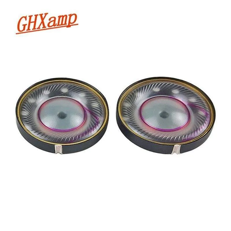 GHXAMP 40 mm Headset-Lautsprecher 32 Ohm HIFI-Kopfhörereinheit Vollbereichs-Subwoofer Drei Composite-Membran-Headset-Treiber 2 Stück