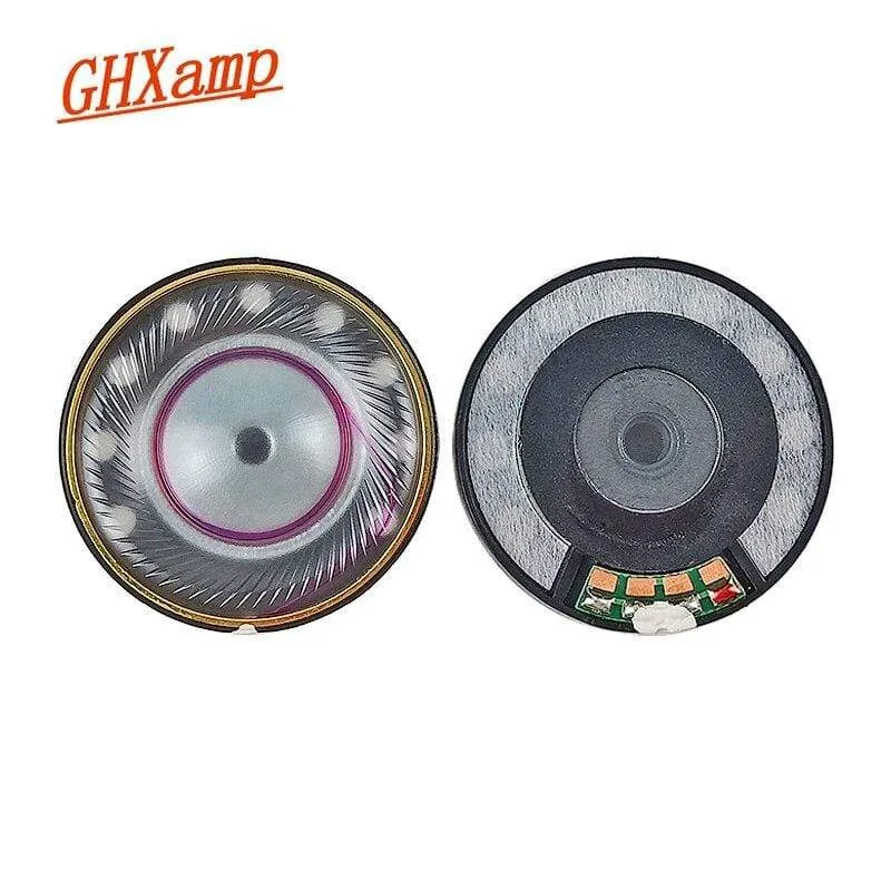 GHXAMP 40 mm Headset-Lautsprecher 32 Ohm HIFI-Kopfhörereinheit Vollbereichs-Subwoofer Drei Composite-Membran-Headset-Treiber 2 Stück