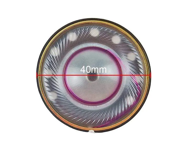 GHXAMP 40 mm Headset-Lautsprecher 32 Ohm HIFI-Kopfhörereinheit Vollbereichs-Subwoofer Drei Composite-Membran-Headset-Treiber 2 Stück