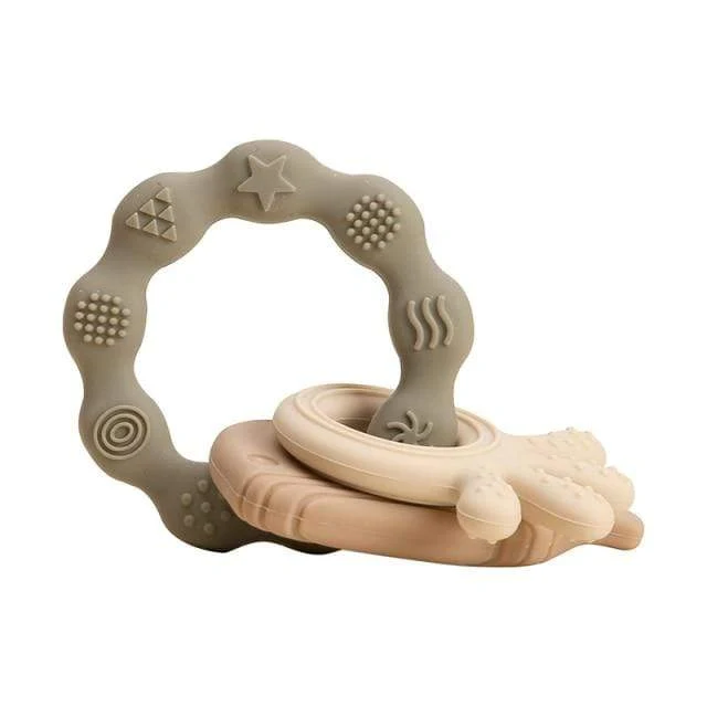Baby Silikon Beißringe Nagetier Zahnen Ring Neugeborenen Baby Rassel Armband Spielzeug Lebensmittelqualität Baby Armband Pflege Zahnen Spielzeug