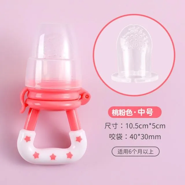Schnullerclips Säuglingsbaby Beißring Gemüse Obst Kinderkrankheiten Spielzeug Ring Kaubare Schnuller Saugen Daumen Kinderkrankheiten Pflege Baby