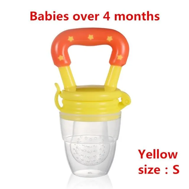 Schnullerclips Säuglingsbaby Beißring Gemüse Obst Kinderkrankheiten Spielzeug Ring Kaubare Schnuller Saugen Daumen Kinderkrankheiten Pflege Baby