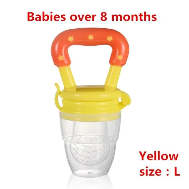 Schnullerclips Säuglingsbaby Beißring Gemüse Obst Kinderkrankheiten Spielzeug Ring Kaubare Schnuller Saugen Daumen Kinderkrankheiten Pflege Baby