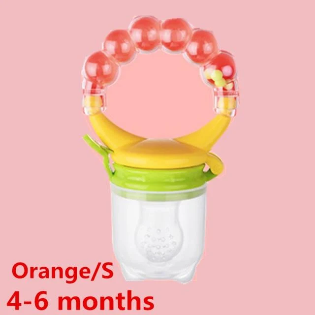 Schnullerclips Säuglingsbaby Beißring Gemüse Obst Kinderkrankheiten Spielzeug Ring Kaubare Schnuller Saugen Daumen Kinderkrankheiten Pflege Baby