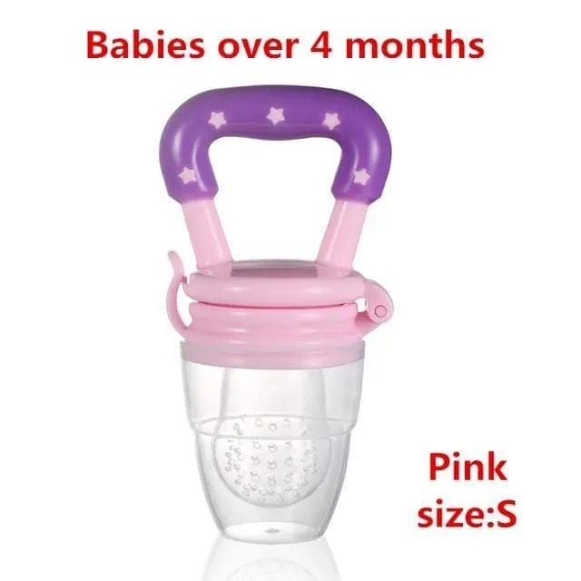 Schnullerclips Säuglingsbaby Beißring Gemüse Obst Kinderkrankheiten Spielzeug Ring Kaubare Schnuller Saugen Daumen Kinderkrankheiten Pflege Baby