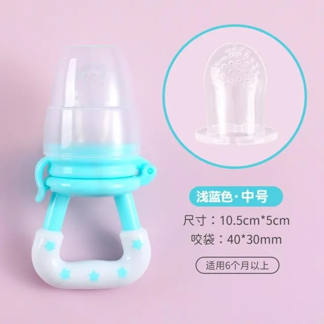 Schnullerclips Säuglingsbaby Beißring Gemüse Obst Kinderkrankheiten Spielzeug Ring Kaubare Schnuller Saugen Daumen Kinderkrankheiten Pflege Baby
