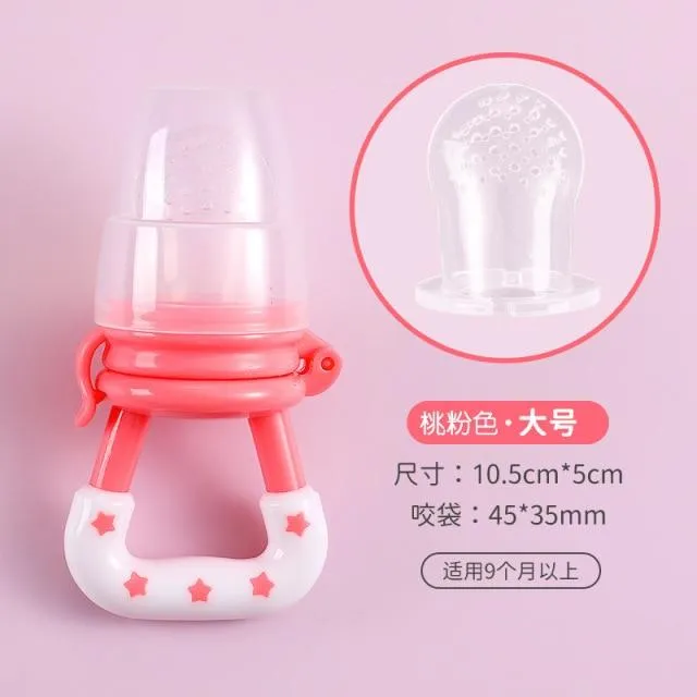 Schnullerclips Säuglingsbaby Beißring Gemüse Obst Kinderkrankheiten Spielzeug Ring Kaubare Schnuller Saugen Daumen Kinderkrankheiten Pflege Baby