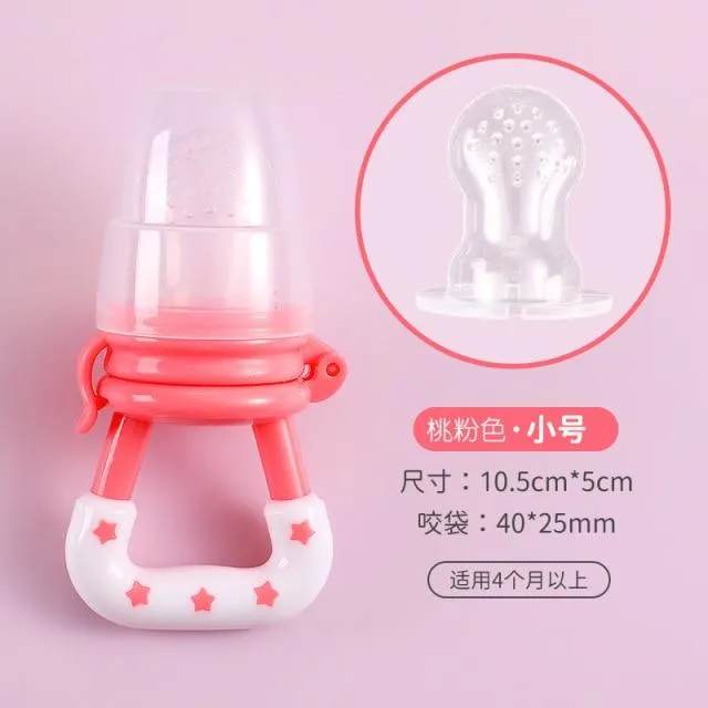 Schnullerclips Säuglingsbaby Beißring Gemüse Obst Kinderkrankheiten Spielzeug Ring Kaubare Schnuller Saugen Daumen Kinderkrankheiten Pflege Baby