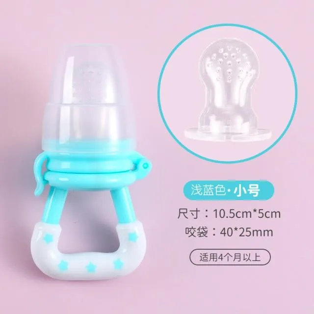 Schnullerclips Säuglingsbaby Beißring Gemüse Obst Kinderkrankheiten Spielzeug Ring Kaubare Schnuller Saugen Daumen Kinderkrankheiten Pflege Baby