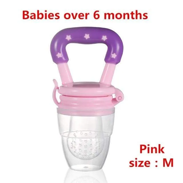 Schnullerclips Säuglingsbaby Beißring Gemüse Obst Kinderkrankheiten Spielzeug Ring Kaubare Schnuller Saugen Daumen Kinderkrankheiten Pflege Baby