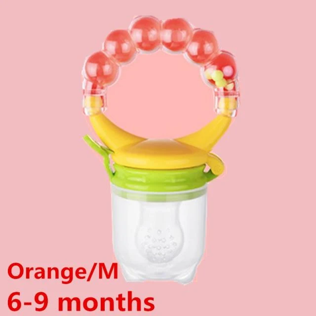 Schnullerclips Säuglingsbaby Beißring Gemüse Obst Kinderkrankheiten Spielzeug Ring Kaubare Schnuller Saugen Daumen Kinderkrankheiten Pflege Baby