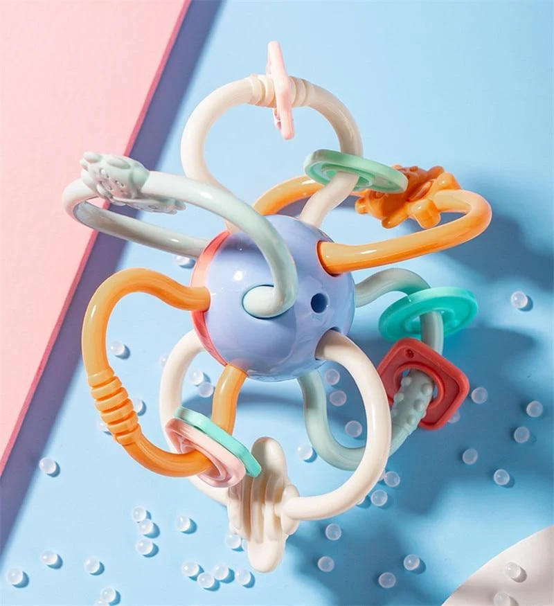 Rassel Beißring Spielzeug für Babys pädagogische Baby Spiele Rassel Spielzeug Beißring für Zähne Neugeborene Baby Rasseln Spielzeug 0 12 Monate