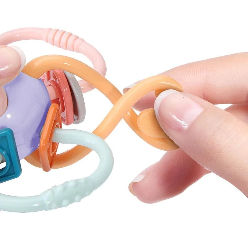 Rassel Beißring Spielzeug für Babys pädagogische Baby Spiele Rassel Spielzeug Beißring für Zähne Neugeborene Baby Rasseln Spielzeug 0 12 Monate