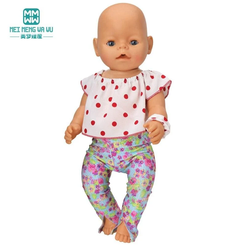Kleidung für Puppen, Schleifenkleid, passend für 18–43 cm große Babyspielzeug-Neugeborenenpuppen und amerikanisches Puppenzubehör
