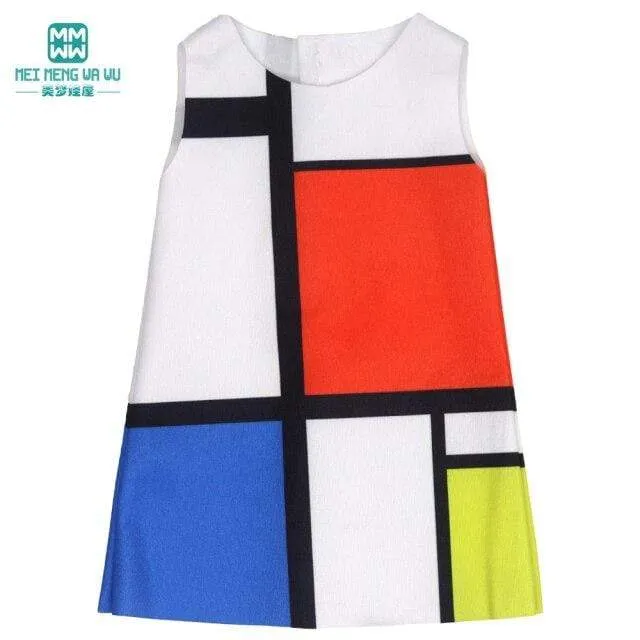 Kleidung für Puppen, Schleifenkleid, passend für 18–43 cm große Babyspielzeug-Neugeborenenpuppen und amerikanisches Puppenzubehör
