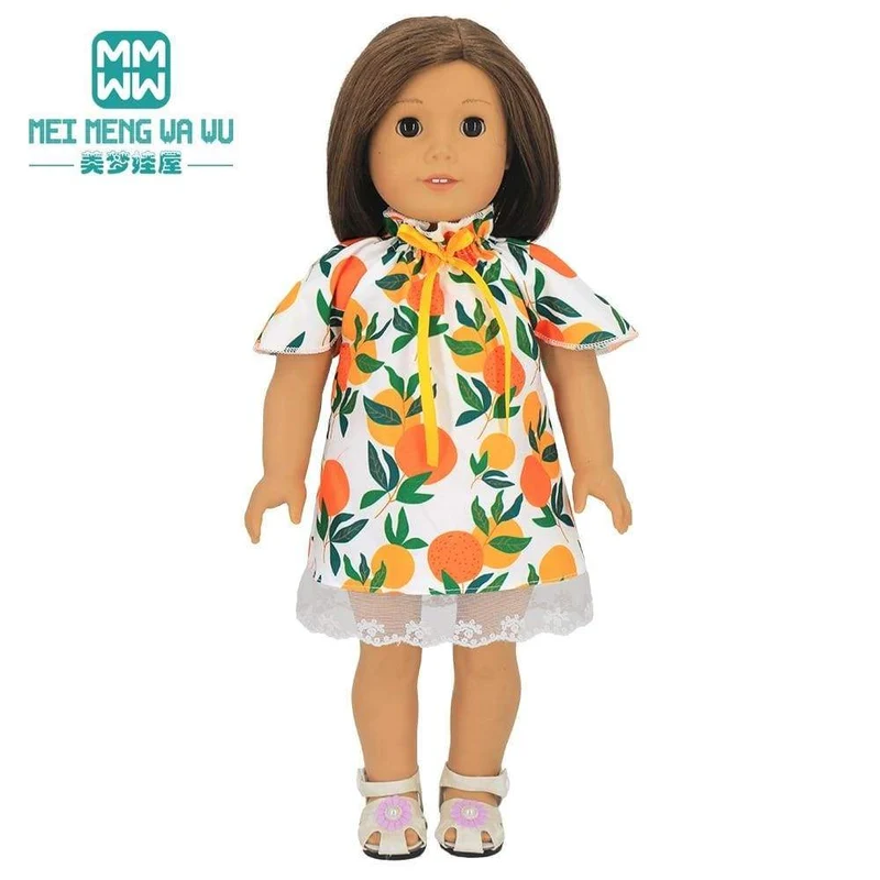 Kleidung für Puppen, Schleifenkleid, passend für 18–43 cm große Babyspielzeug-Neugeborenenpuppen und amerikanisches Puppenzubehör