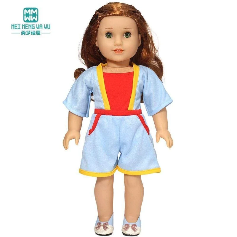Kleidung für Puppen, Schleifenkleid, passend für 18–43 cm große Babyspielzeug-Neugeborenenpuppen und amerikanisches Puppenzubehör