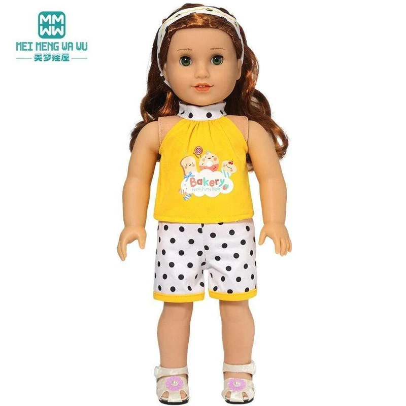 Kleidung für Puppen, Schleifenkleid, passend für 18–43 cm große Babyspielzeug-Neugeborenenpuppen und amerikanisches Puppenzubehör