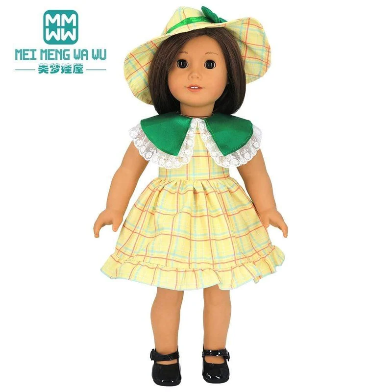 Kleidung für Puppen, Schleifenkleid, passend für 18–43 cm große Babyspielzeug-Neugeborenenpuppen und amerikanisches Puppenzubehör