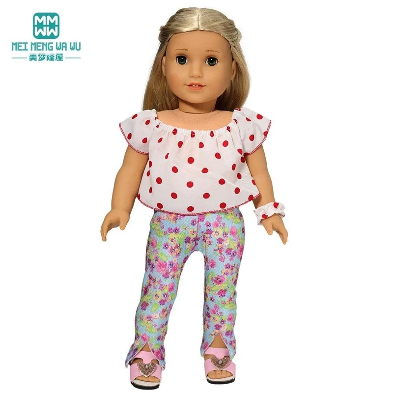 Kleidung für Puppen, Schleifenkleid, passend für 18–43 cm große Babyspielzeug-Neugeborenenpuppen und amerikanisches Puppenzubehör