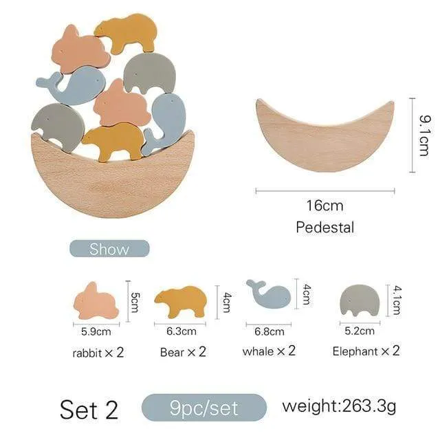 1 Set Nordic Style Silikon Sterne Mond Nesting Stapeln Bausteine ​​Spielzeug BPA Frei Baby Montessori Spiele Lernspielzeug Geschenke