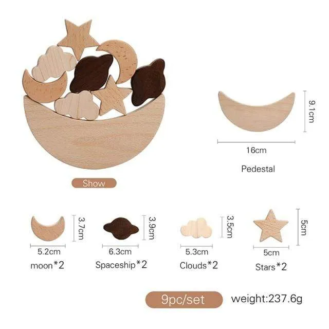 1 Set Nordic Style Silikon Sterne Mond Nesting Stapeln Bausteine ​​Spielzeug BPA Frei Baby Montessori Spiele Lernspielzeug Geschenke