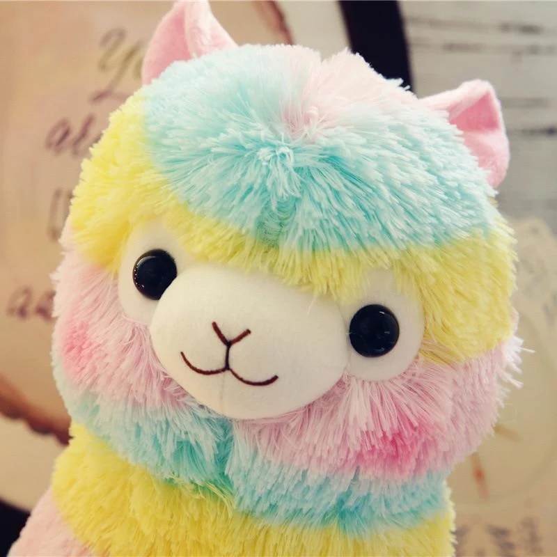 25 cm bunte Alpaka-Plüschpuppen, süße Baby-Tierpuppen, weiche Baumwolle, ausgestopfte Puppe, Plüschtiere für zu Hause, Schlafkamerad, ausgestopftes Plüschspielzeug