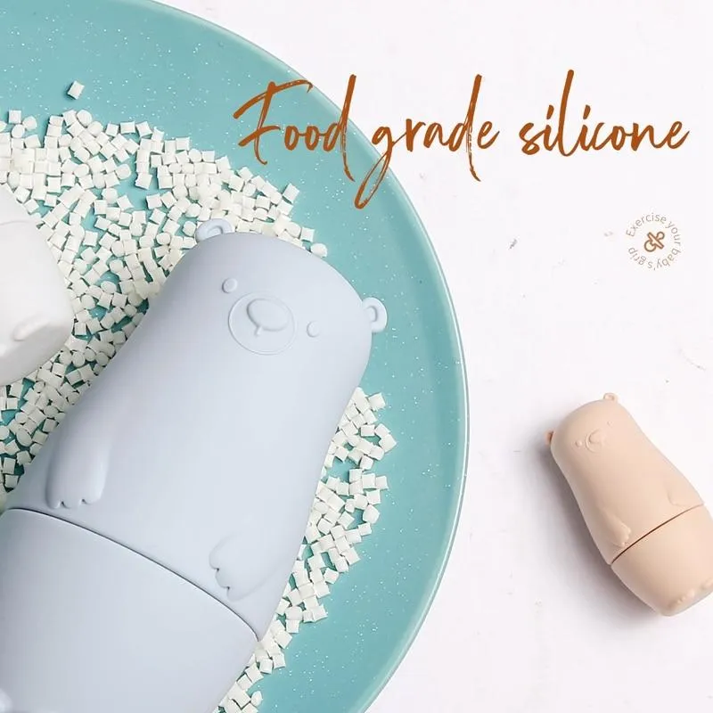 Kleiner Bär Matroschka Spielzeug Montessori Spielzeug Silikon Baby Beißring Silikon Russian Nesting Dolls Lernspielzeug Kinder Spielzeug